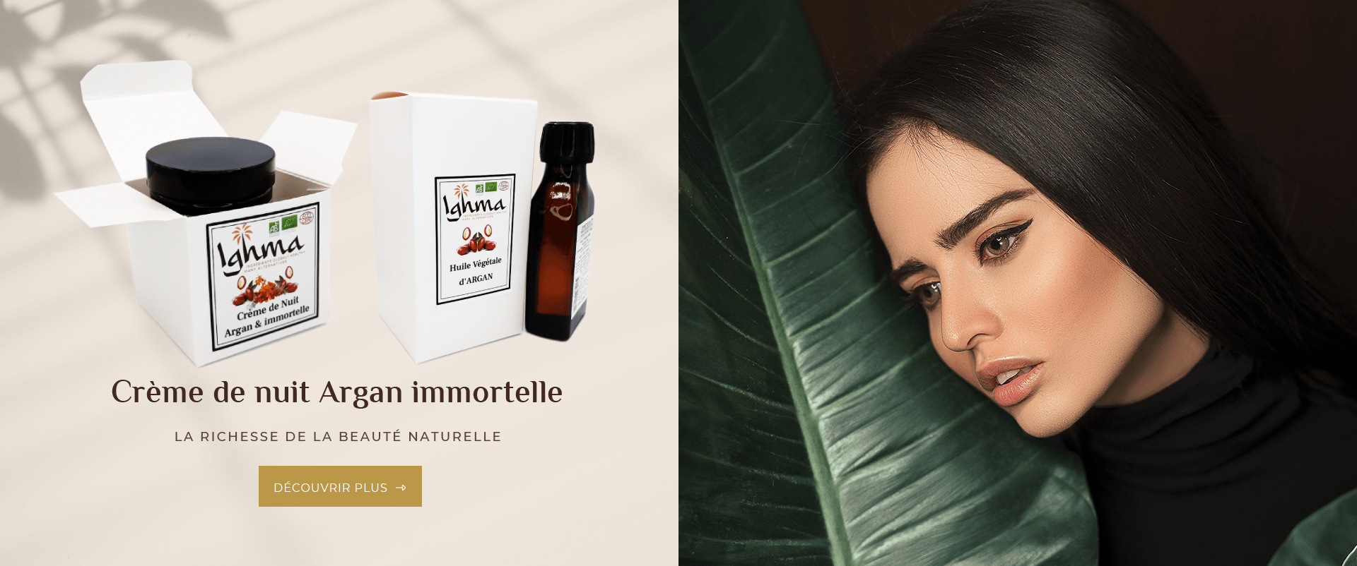 4 crème de nuit Argan immortelle